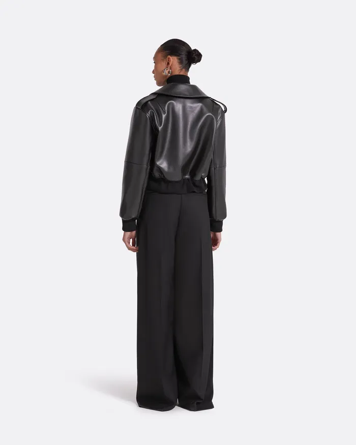Safiyaa Jackets and Coats Women Elizabetta Black Jacket Black and Ivory