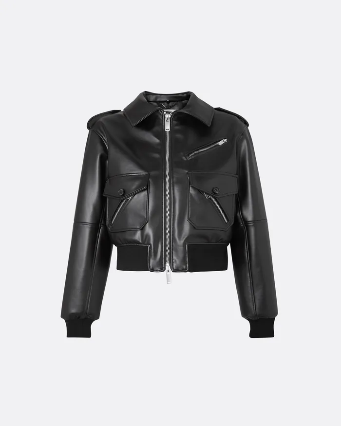 Safiyaa Jackets and Coats Women Elizabetta Black Jacket Black and Ivory