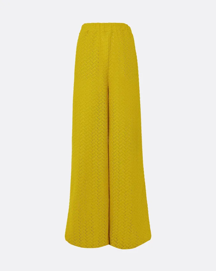 Safiyaa Rewana Chartreuse Trousers Chartreuse Women Swimwear