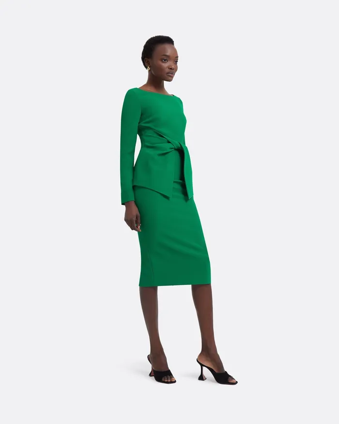 Safiyaa Skirts Women Hokoku Jewel Green Skirt Jewel Green