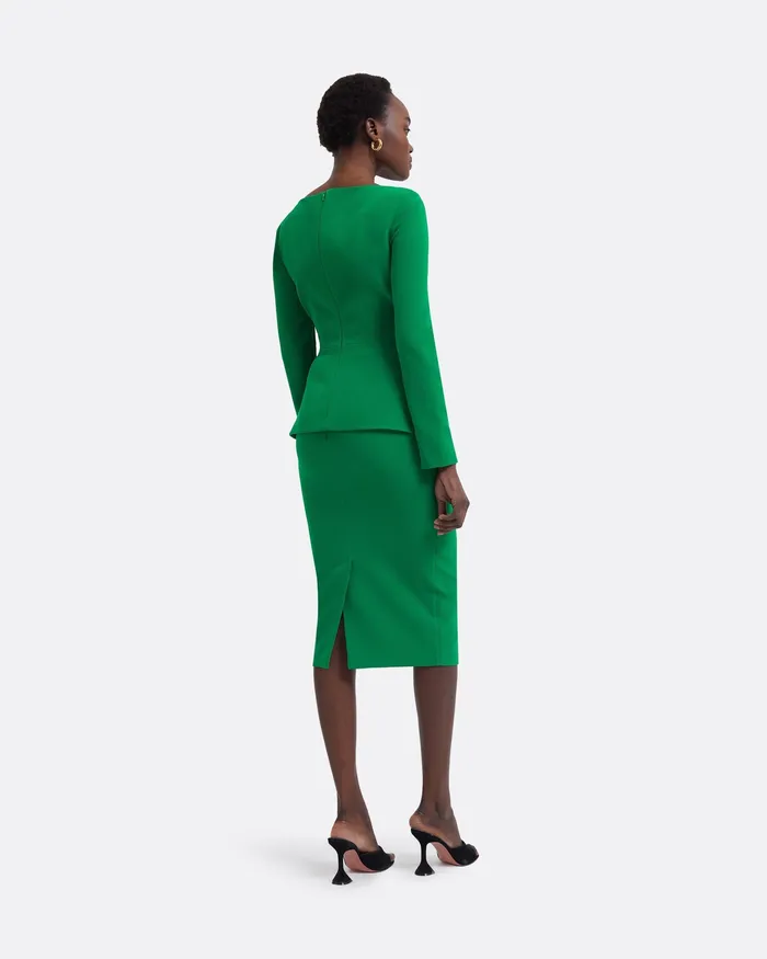 Safiyaa Skirts Women Hokoku Jewel Green Skirt Jewel Green