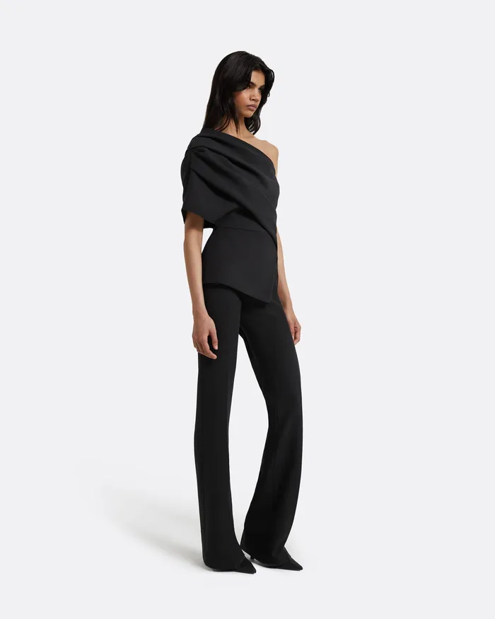 Safiyaa Tops Women Elyna Black Top Black