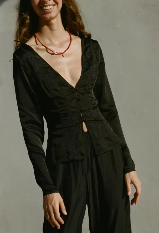 Sale Aida Top Black Women Ciao Lucia Long Sleeve Tops