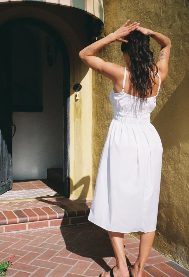 Sale Gabriela Dress White Washed Cotton Women Ciao Lucia White Dresses