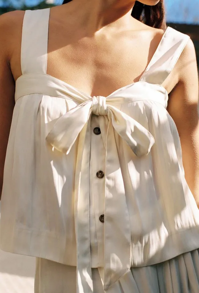 Sale Josefa Top Ivory Women Ciao Lucia Sleeveless Tops