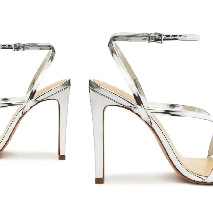 Sandals Bari Leather Sandal Silver Schutz Shoes Stiletto Heels Sandals Bari Leather Sandal Silver Schutz Shoes Stiletto Heels