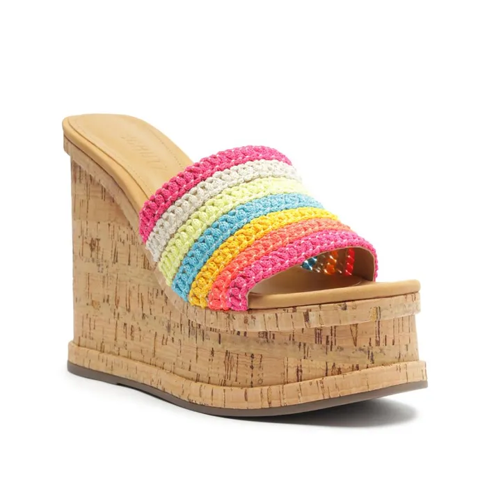 Sandals Dalle Casual Tira Leather Sandal Rainbow Schutz Shoes Platforms