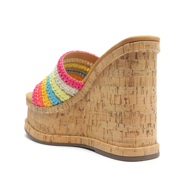 Sandals Dalle Casual Tira Leather Sandal Rainbow Schutz Shoes Platforms