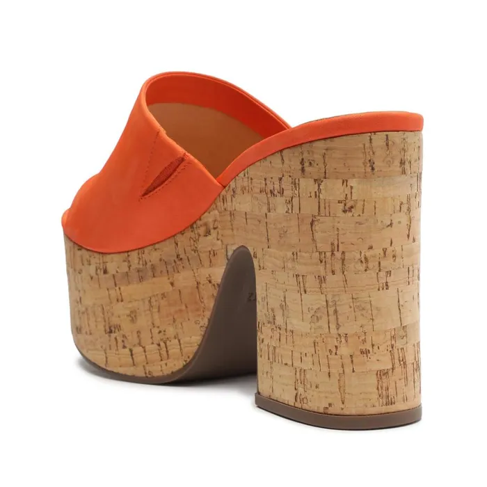 Sandals Dalle Cutout Nubuck Sandal Flame Orange Schutz Shoes Platforms