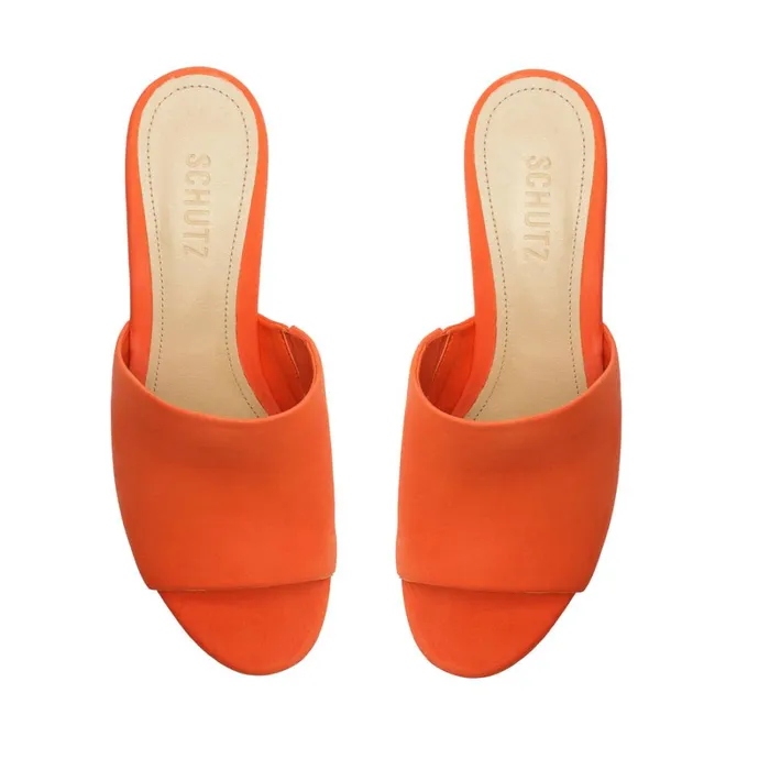 Sandals Dalle Cutout Nubuck Sandal Flame Orange Schutz Shoes Platforms