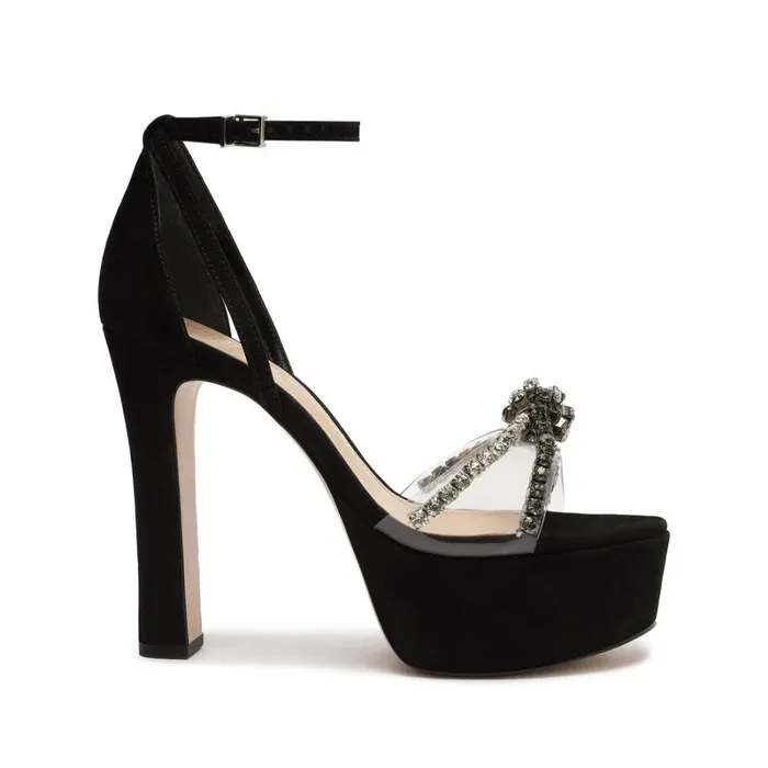 Sandals Jayda Platform Nubuck Sandal Black Schutz Shoes Platforms
