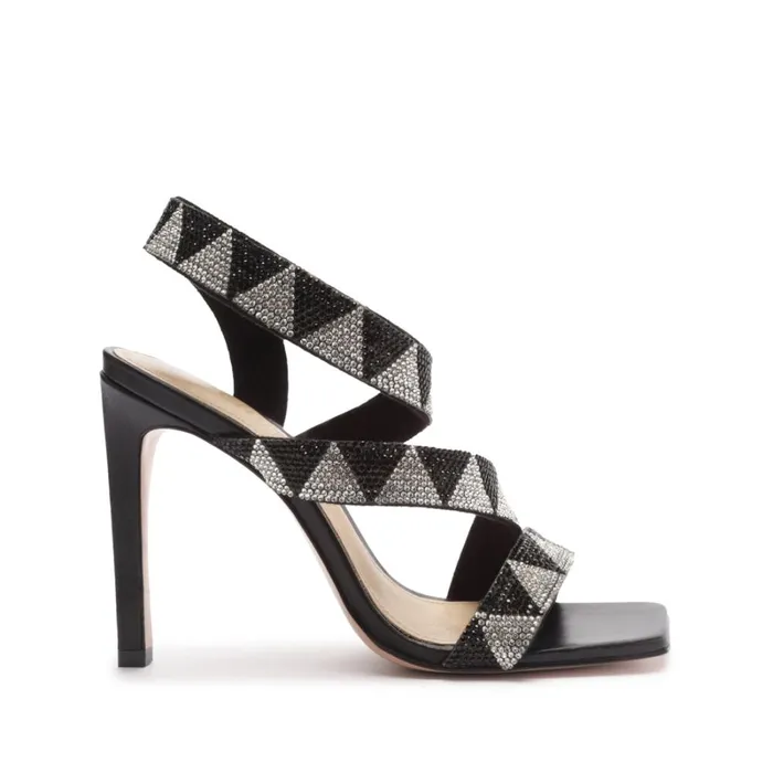 Sandals Jodie Shine Sandal Hematite Crystal Schutz Shoes Stiletto Heels