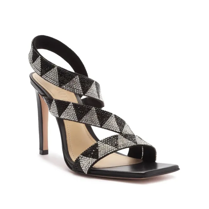 Sandals Jodie Shine Sandal Hematite Crystal Schutz Shoes Stiletto Heels