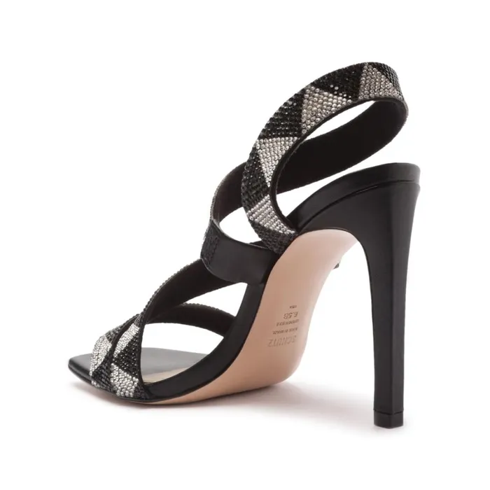 Sandals Jodie Shine Sandal Hematite Crystal Schutz Shoes Stiletto Heels