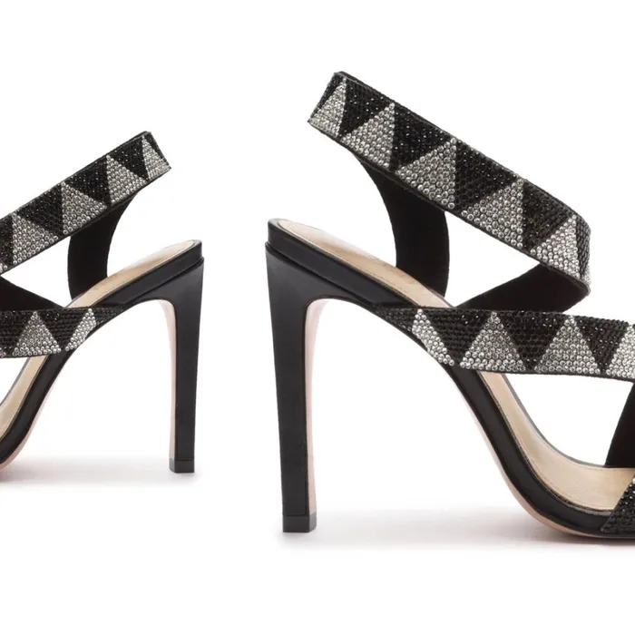 Sandals Jodie Shine Sandal Hematite Crystal Schutz Shoes Stiletto Heels