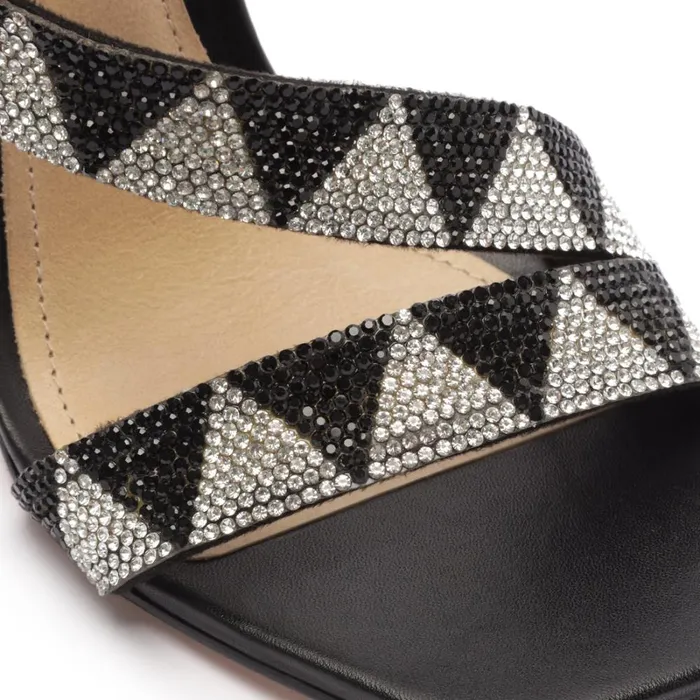 Sandals Jodie Shine Sandal Hematite Crystal Schutz Shoes Stiletto Heels