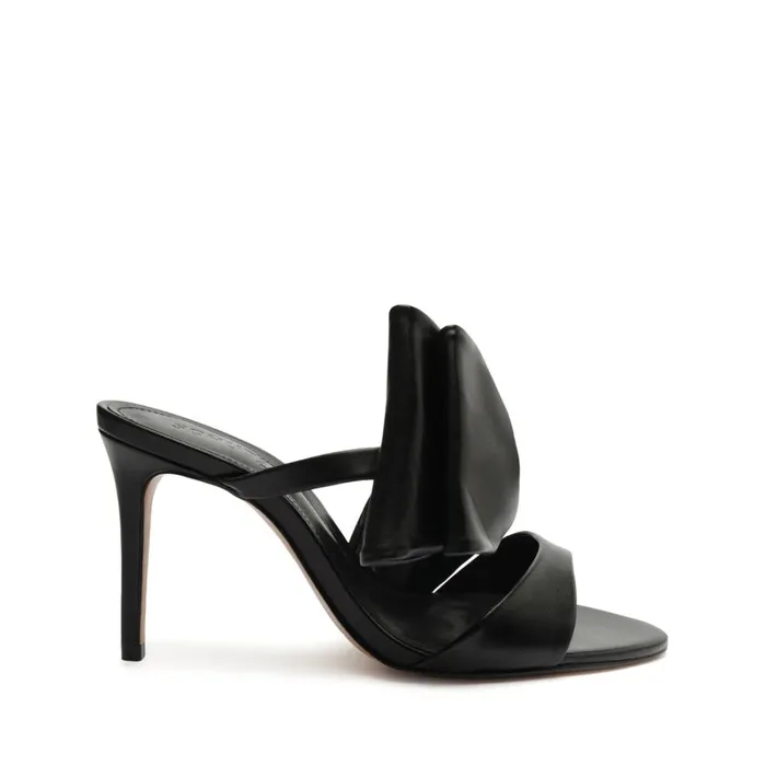 Sandals Judy High Nappa Leather Sandal Black Schutz Shoes Mule