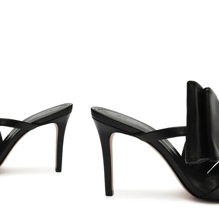Sandals Judy High Nappa Leather Sandal Black Schutz Shoes Mule