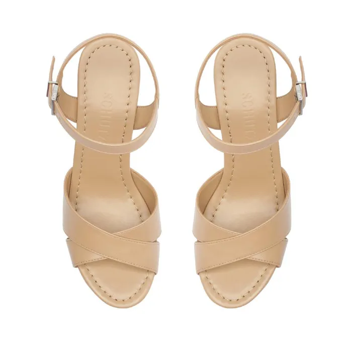 Sandals Keefa Cutout Nappa Leather Sandal True Beige Schutz Shoes Platforms Sandals Keefa Cutout Nappa Leather Sandal True Beige Schutz Shoes Platforms