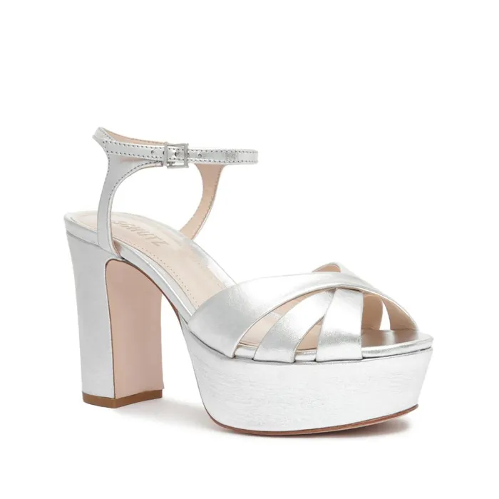 Sandals Keefa Sandal Silver Schutz Shoes Platforms Sandals Keefa Sandal Silver Schutz Shoes Platforms