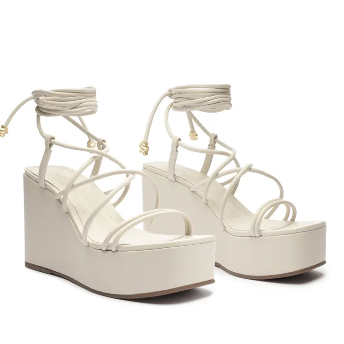 Sandals Magdalena Casual Platform Leather Sandal Pearl Schutz Shoes Platforms