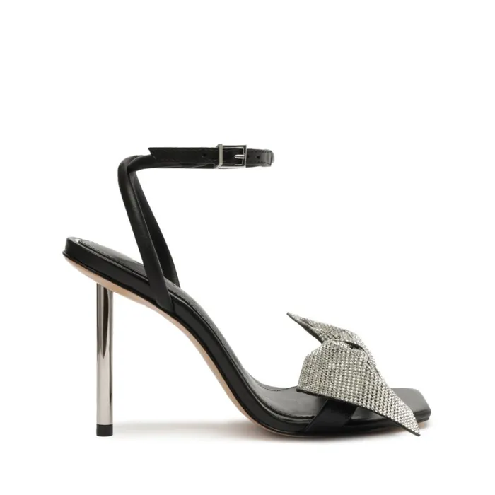 Sandals Mila Nappa Leather Sandal Black Schutz Shoes Stiletto Heels