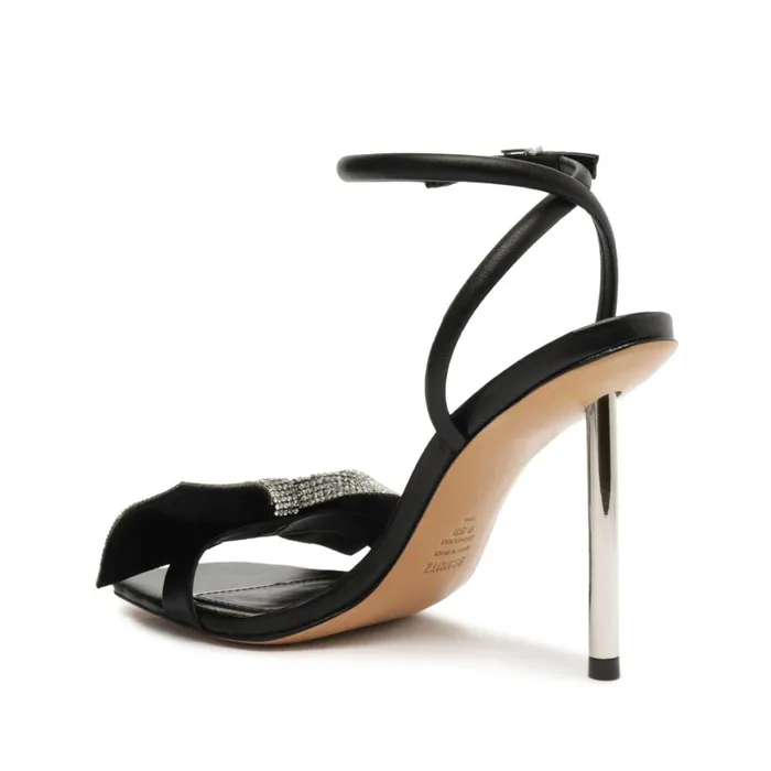 Sandals Mila Nappa Leather Sandal Black Schutz Shoes Stiletto Heels