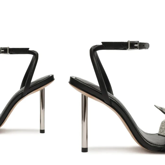 Sandals Mila Nappa Leather Sandal Black Schutz Shoes Stiletto Heels