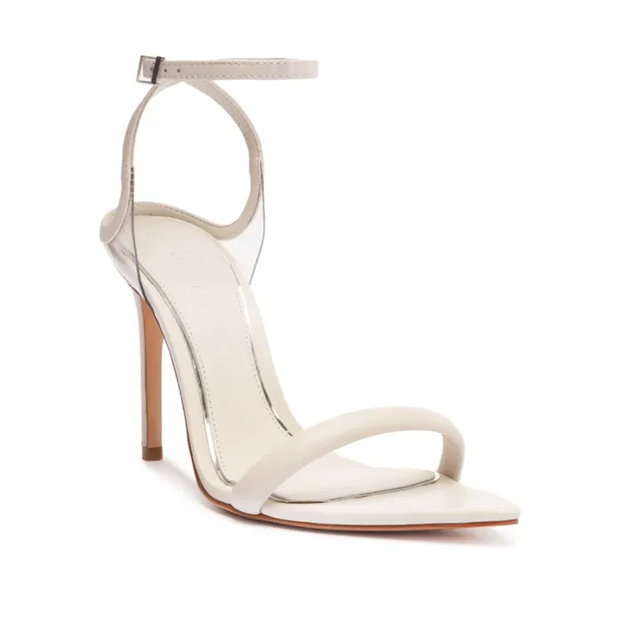 Sandals Pryia Leather Sandal Pearl Schutz Shoes Stiletto Heels