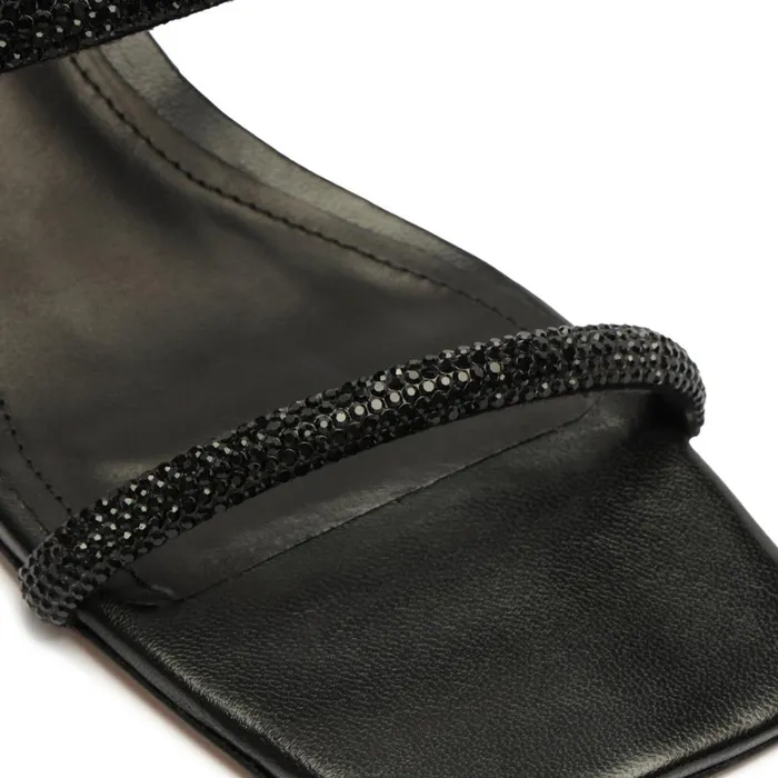 Sandals Taliah Square Sandal Crystal Black Schutz Shoes Mule