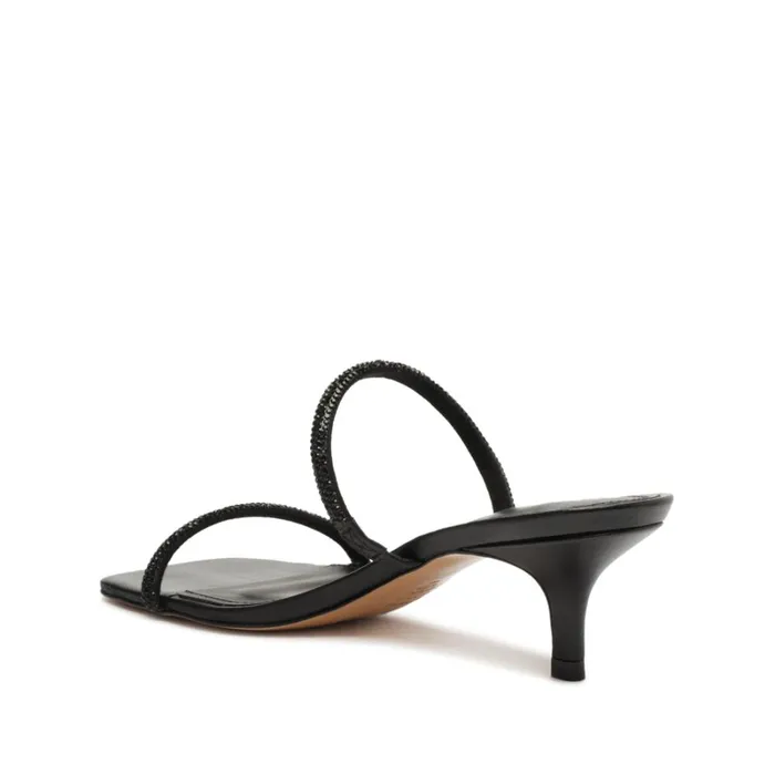 Sandals Taliah Square Sandal Crystal Black Schutz Shoes Mule