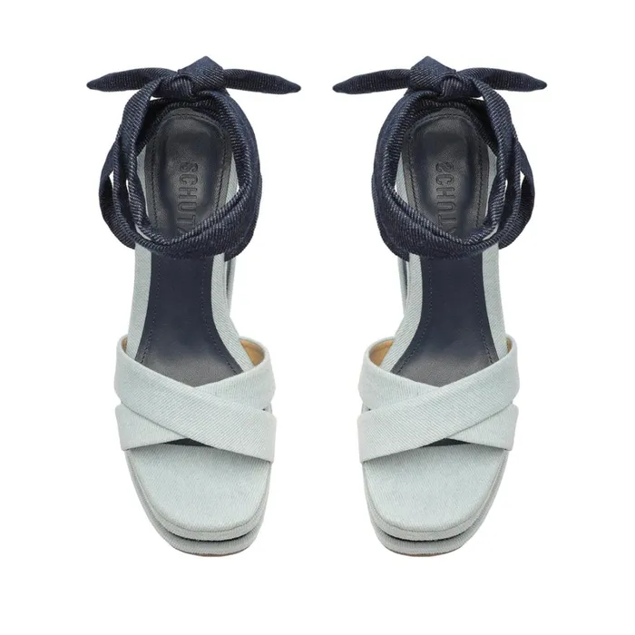 Sandals Vitoria Denim Sandal Blue Schutz Shoes Platforms Sandals Vitoria Denim Sandal Blue Schutz Shoes Platforms
