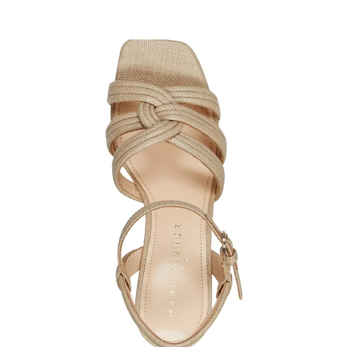Sandals Women Cairo Platform Sandal Medium Natural Marc Fisher
