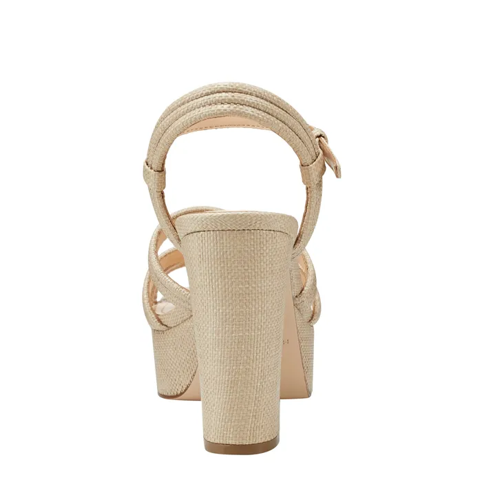 Sandals Women Cairo Platform Sandal Medium Natural Marc Fisher