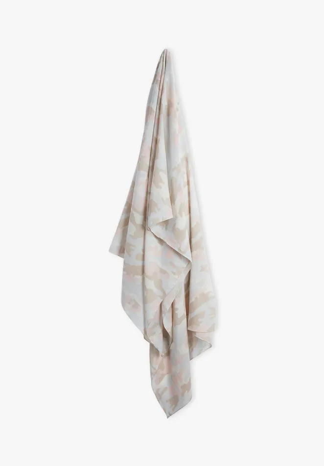 Scarves Women Hush Banten Camo Scarf Vintage Camo Natural