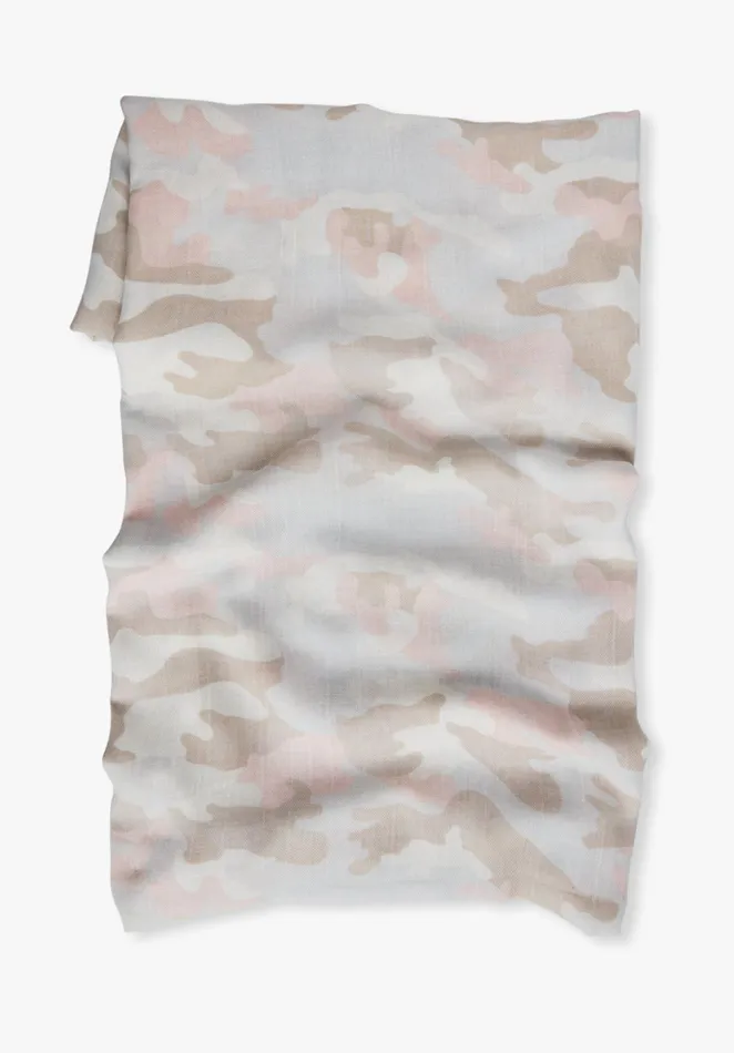 Scarves Women Hush Banten Camo Scarf Vintage Camo Natural