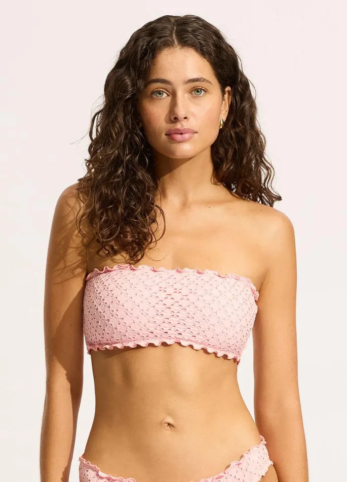 Seafolly Bandeau Women Daydreamer Tube Bikini Top 8211 Dusty Pink