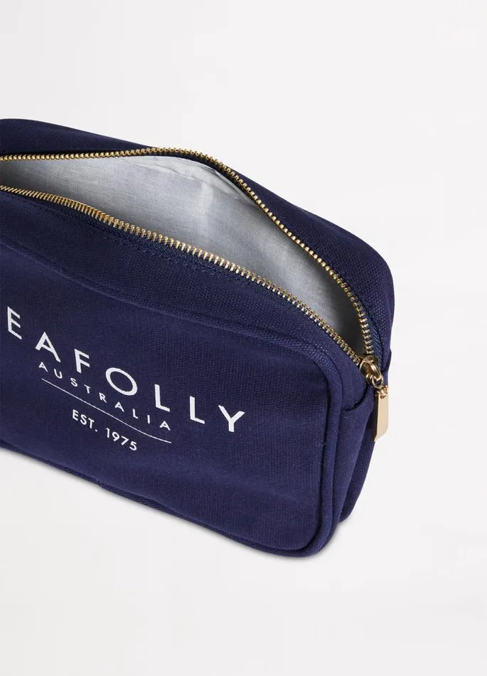 Seafolly Beach Bags Women Canvas Pouch Bag 8211 True Navy