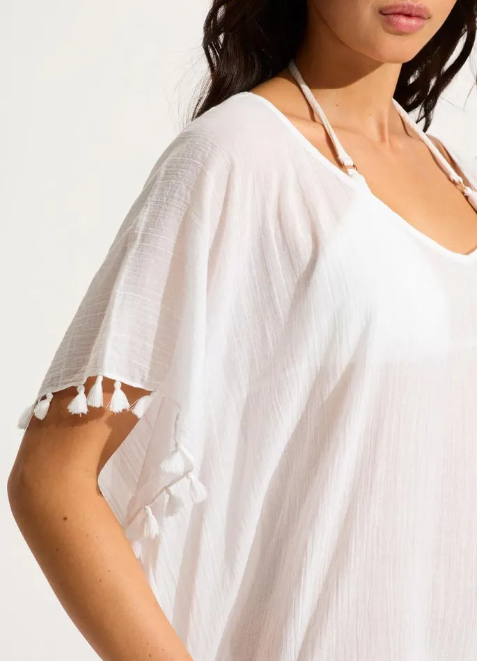Seafolly Beach Dresses Women Amnesia Kaftan 8211 White