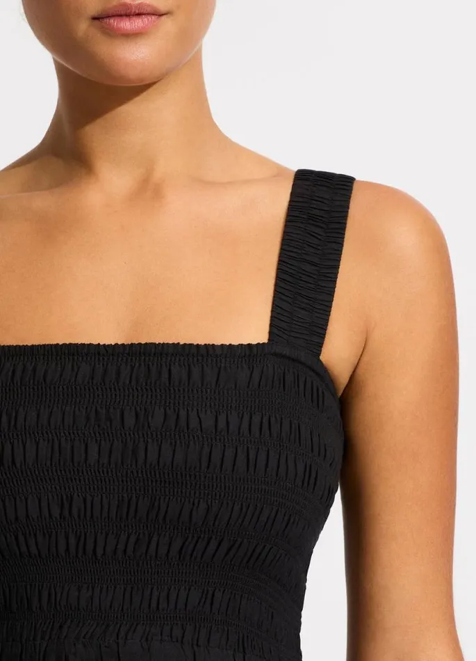 Seafolly Beach Dresses Women Faithful Midi 8211 Black
