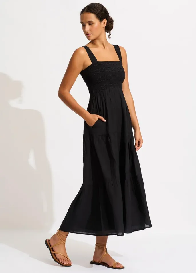 Seafolly Beach Dresses Women Faithful Midi 8211 Black