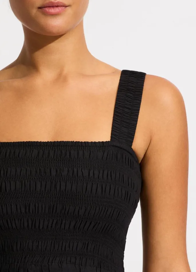 Seafolly Beach Dresses Women Faithful Midi 8211 Black