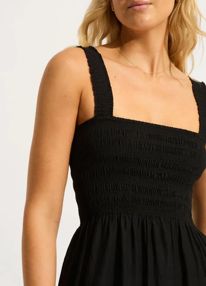 Seafolly Beach Dresses Women Faithful Midi 8211 Black