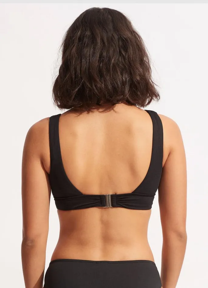 Seafolly Bralette Women V Neck Tank 8211 Black
