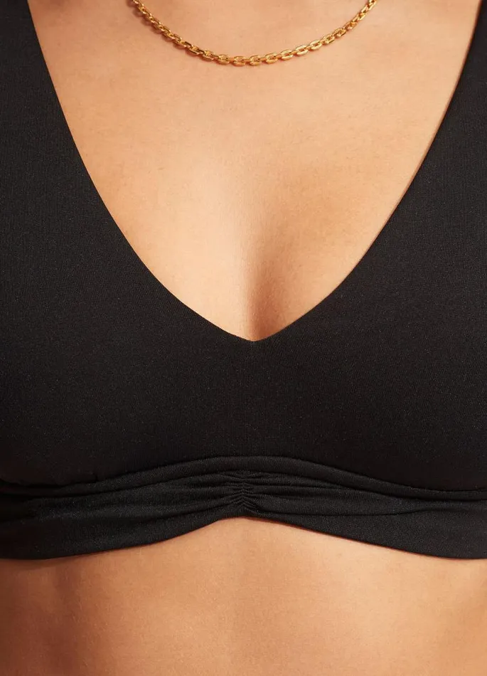Seafolly Bralette Women V Neck Tank 8211 Black