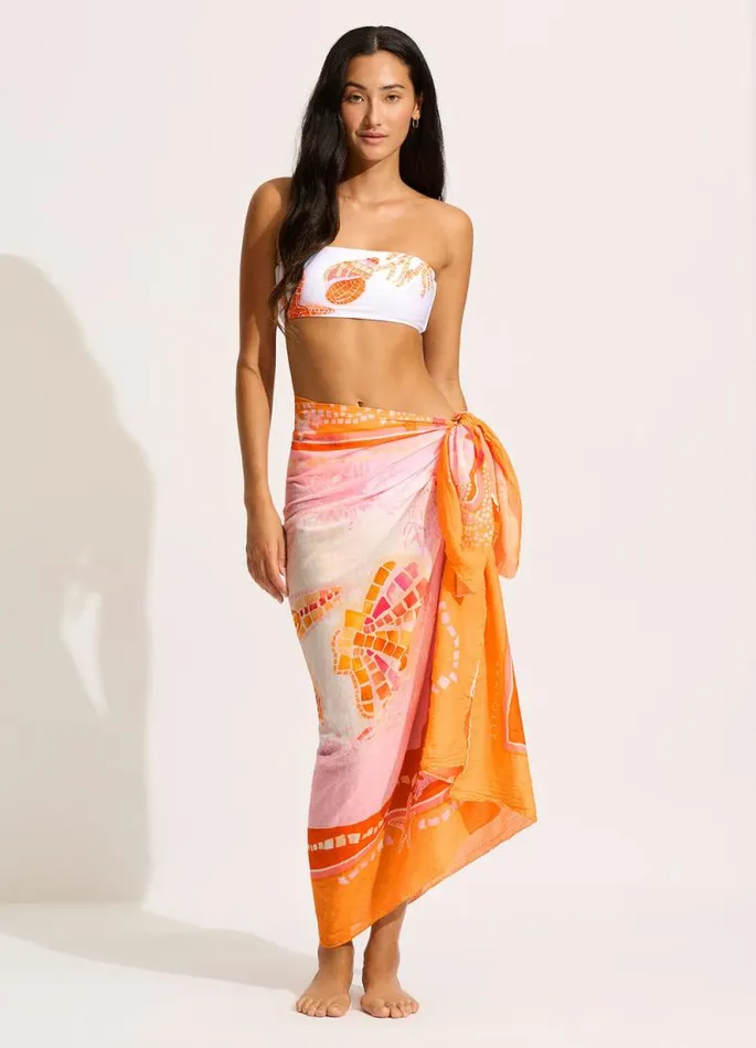 Seafolly Skirts and Sarongs Women La Mer Sarong 8211 White