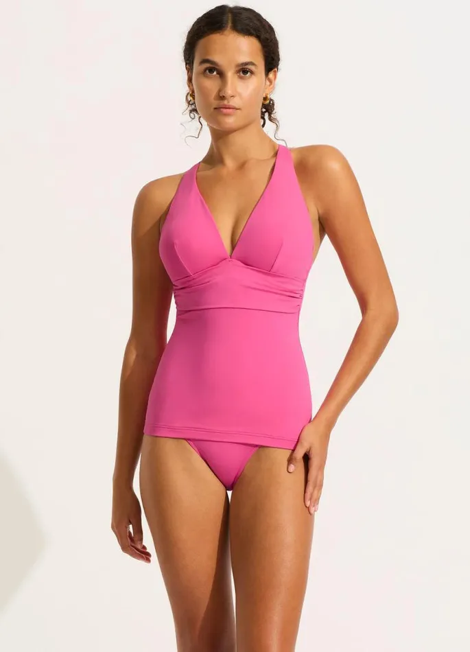 Seafolly Tankinis Women Seafolly Collective DD Tankini Top 8211 Hot Pink