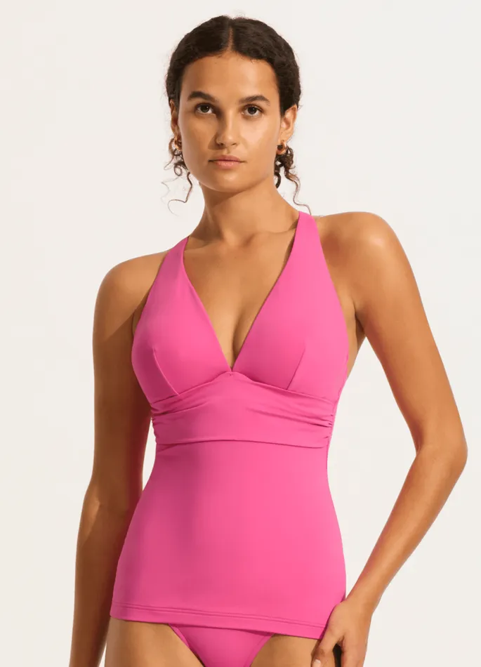 Seafolly Tankinis Women Seafolly Collective DD Tankini Top 8211 Hot Pink
