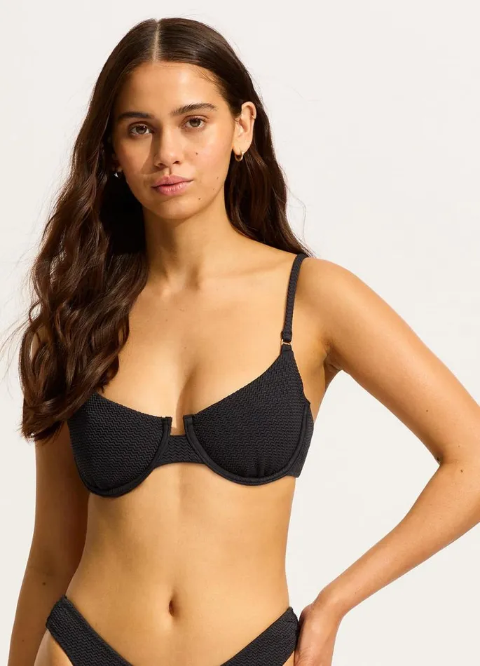 Seafolly Underwire Women Sea Dive Underwire Bikini Top 8211 Black