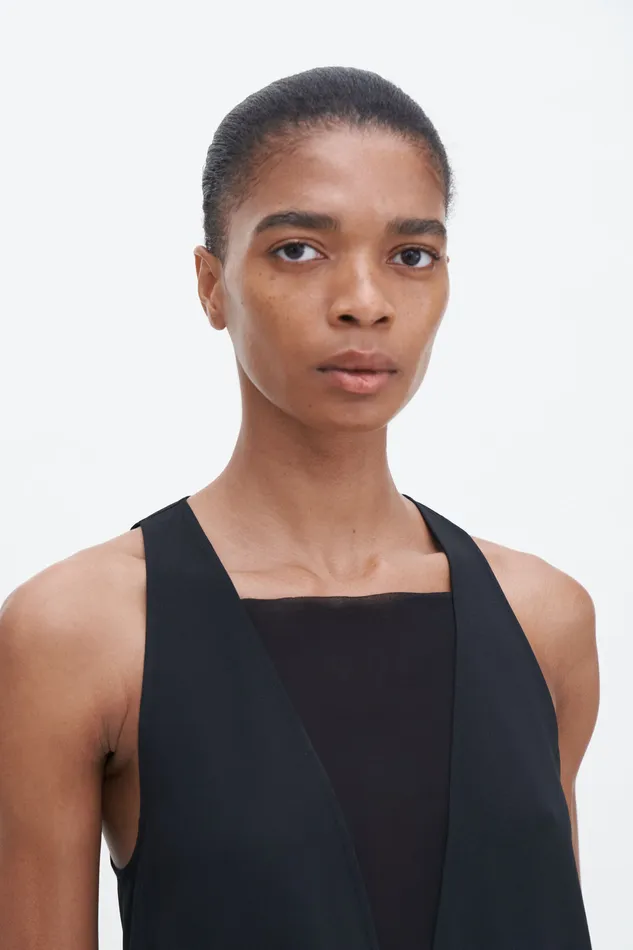 Shirts and Blouses filippak Women Contrast VNeck Tank Black Shirts and Blouses filippak Women Contrast VNeck Tank Black